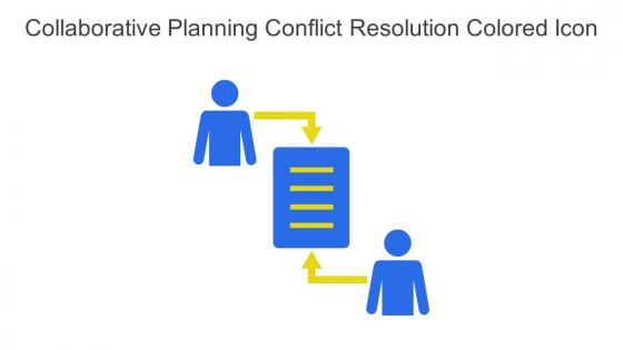 Collaborative Planning Conflict Resolution Colored Icon In Powerpoint Pptx Png And Editable Eps Format