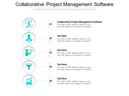 Collaborative project management software ppt powerpoint presentation pictures background images cpb