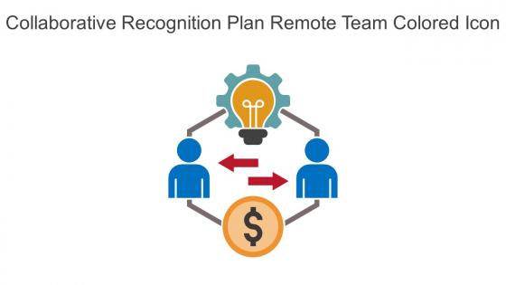 Collaborative Recognition Plan Remote Team Colored Icon In Powerpoint Pptx Png And Editable Eps Format