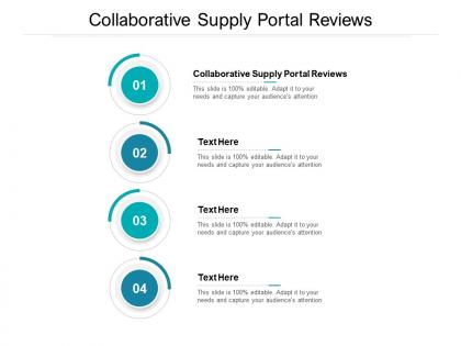 Collaborative supply portal reviews ppt powerpoint presentation styles professional cpb