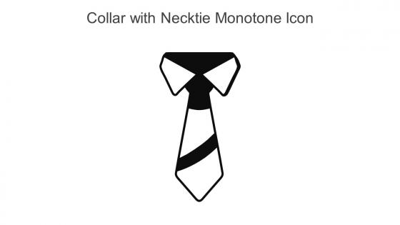 Collar With Necktie Monotone Icon In Powerpoint Pptx Png And Editable Eps Format