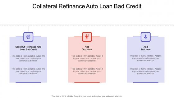 Collateral Refinance Auto Loan Bad Credit In Powerpoint And Google Slides Cpb