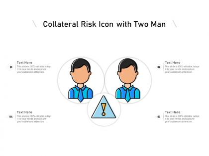 Collateral risk icon with two man