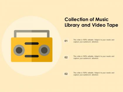 Collection of music library and video tape