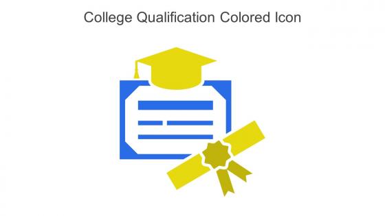 College Qualification Colored Icon In Powerpoint Pptx Png And Editable Eps Format