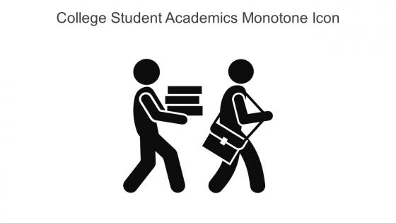 College Student Academics Monotone Icon In Powerpoint Pptx Png And Editable Eps Format