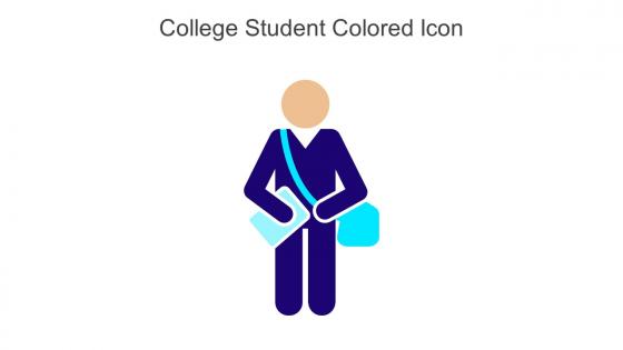 College Student Colored Icon In Powerpoint Pptx Png And Editable Eps Format