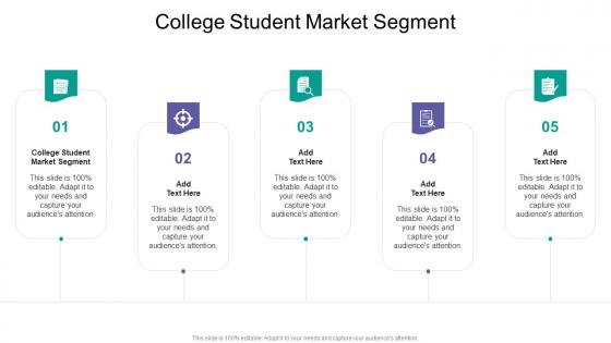 College Student Market Segment In Powerpoint And Google Slides Cpb