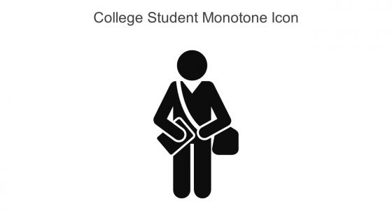College Student Monotone Icon In Powerpoint Pptx Png And Editable Eps Format