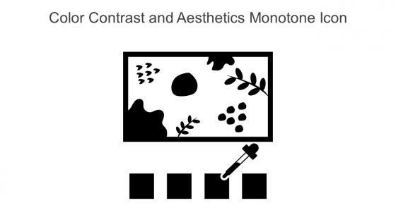 Color Contrast And Aesthetics Monotone Icon In Powerpoint Pptx Png And Editable Eps Format