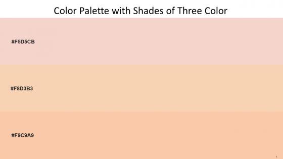 Color Palette With Five Shade Albescent White Dairy Cream Apricot Peach