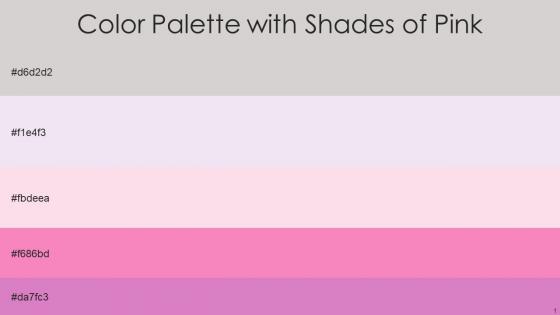 Color Palette With Five Shade Alto Snuff Classic Rose Persian Pink Shocking