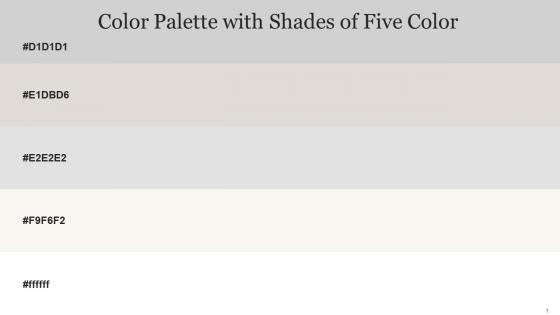 Color Palette With Five Shade Alto Westar Mercury Spring Wood White