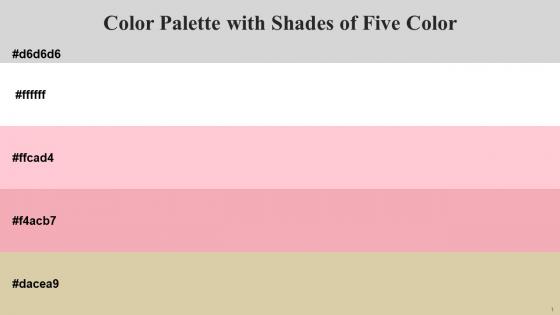 Color Palette With Five Shade Alto White Pastel Pink Wewak Akaroa