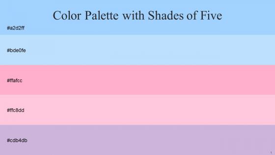 Color Palette With Five Shade Anakiwa French Pass Carnation Pink Pastel Pink Prelude