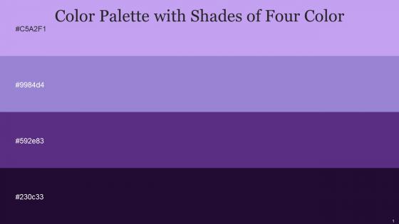 Color Palette With Five Shade Biloba Flower Lilac Bush Eminence Valentino