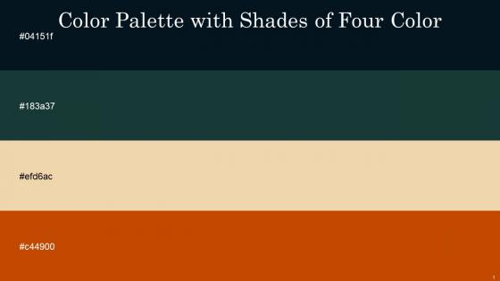 Color Palette With Five Shade Black Pearl Gable Green Pancho Rose Of Sharon