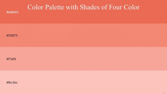Color Palette With Five Shade Burnt Sienna Froly Froly Apricot Peach