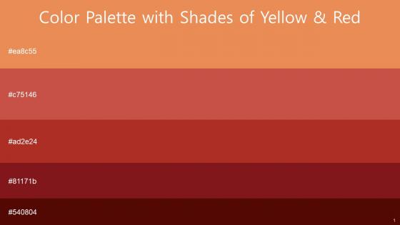 Color Palette With Five Shade Burnt Sienna Mojo Roof Terracotta Falu Red Rustic Red