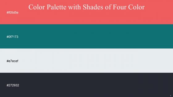 Color Palette With Five Shade Burnt Sienna Surfie Green Mystic Charade