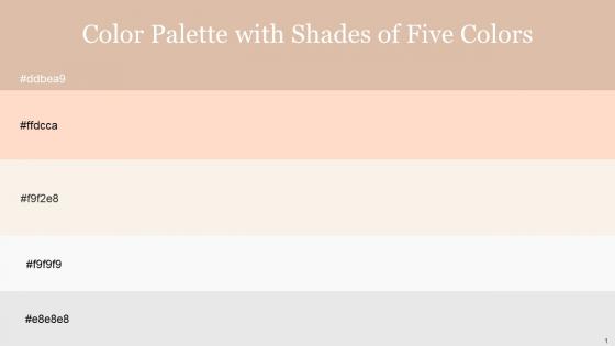 Color Palette With Five Shade Cameo Tuft Bush Quarter Spanish White Alabaster Mercury