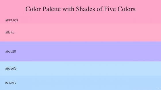 Color Palette With Five Shade Carnation Pink Carnation Pink Melrose French Pass French Pass