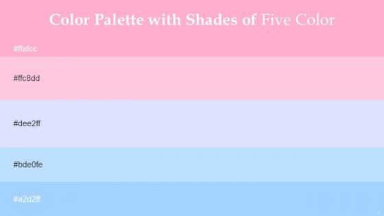 Color Palette With Five Shade Carnation Pink Pastel Pink Fog French Pass Anakiwa