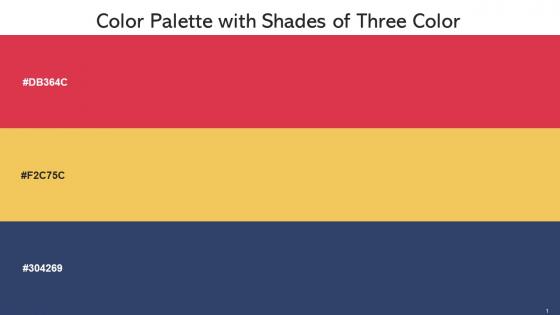 Color Palette With Five Shade Cerise Red Cream Can Rhino