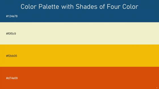 Color Palette With Five Shade Chathams Blue Tahuna Sands Corn Trinidad