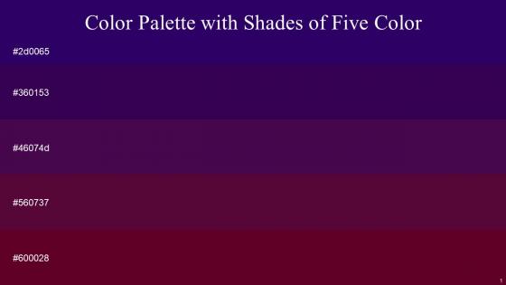 Color Palette With Five Shade Christalle Ripe Plum Clairvoyant Mulberry Wood Bordeaux