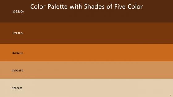 Color Palette With Five Shade Cioccolato Cafe Royale Hot Cinnamon Whiskey Hampton