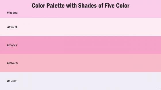 Color Palette With Five Shade Classic Rose Wisp Pink Illusion Illusion Whisper