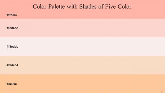 Color Palette With Five Shade Cornflower Lilac Cinderella Fantasy Givry Peach Orange