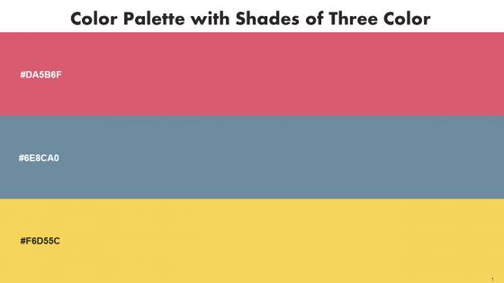 Color Palette With Five Shade Cranberry Bermuda Gray Energy Yellow
