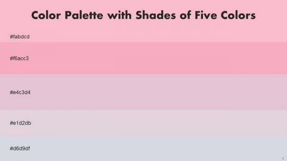 Color Palette With Five Shade Cupid Illusion Melanie Lola Mischka