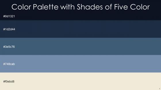 Color Palette With Five Shade Ebony Cloud Burst East Bay Bermuda Gray Aths Special