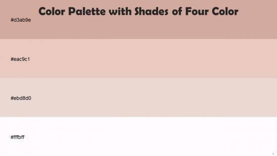Color Palette With Five Shade Eunry Rose Fog Bizarre Tutu