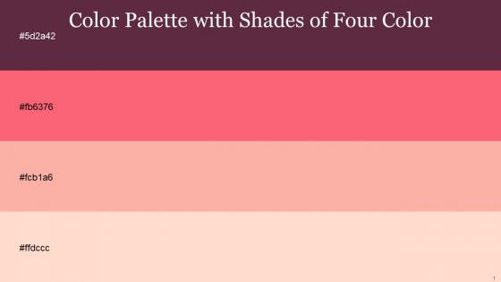 Color Palette With Five Shade Finn Brink Pink Rose Bud Tuft Bush