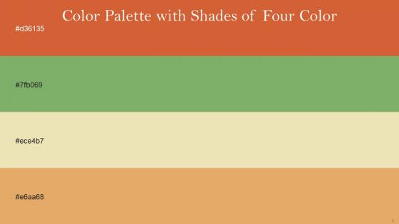 Color Palette With Five Shade Flame Pea Chelsea Cucumber Fall Green Porsche