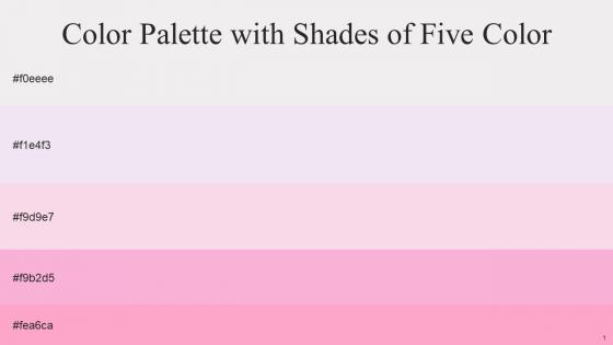 Color Palette With Five Shade Gallery Snuff Cherub Lavender Pin Carnation Pink