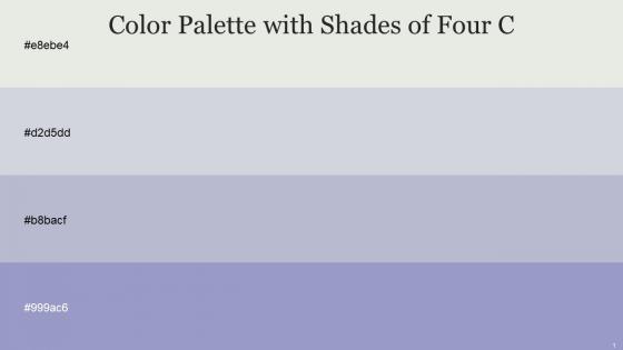 Color Palette With Five Shade Gray Nurse Mischka Heather Blue Bell