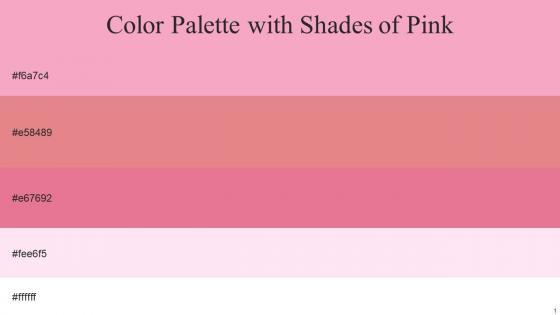 Color Palette With Five Shade Illusion Deep Blush Deep Blush Remy White