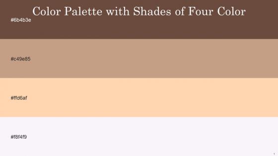 Color Palette With Five Shade Kabul Oriental Pink Caramel Whisper