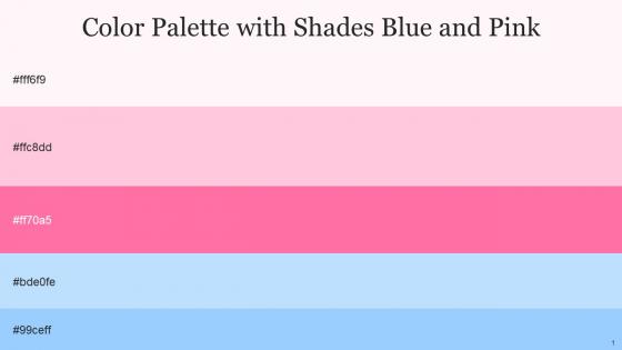 Color Palette With Five Shade Lavender Blush Pastel Pink Hot Pink French Pass Anakiwa