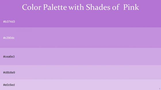 Color Palette With Five Shade Lavender Light Wisteria Light Wisteria French Lilac French Lilac