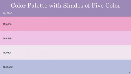 Color Palette With Five Shade Lavender Purple Illusion We Peep Prim Pigeon Post