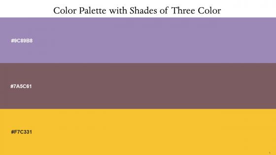 Color Palette With Five Shade Lavender Purple Russett Saffron