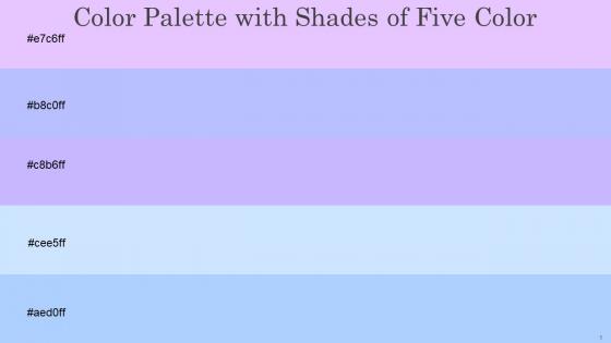 Color Palette With Five Shade Mauve Melrose Melrose Onahau Anakiwa