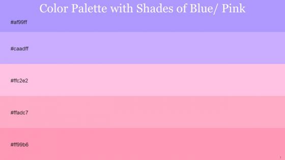 Color Palette With Five Shade Melrose Mauve Cotton Candy Carnation Pink Pink Salmon