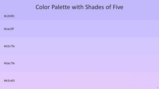 Color Palette With Five Shade Melrose Melrose Fog Fog Fog